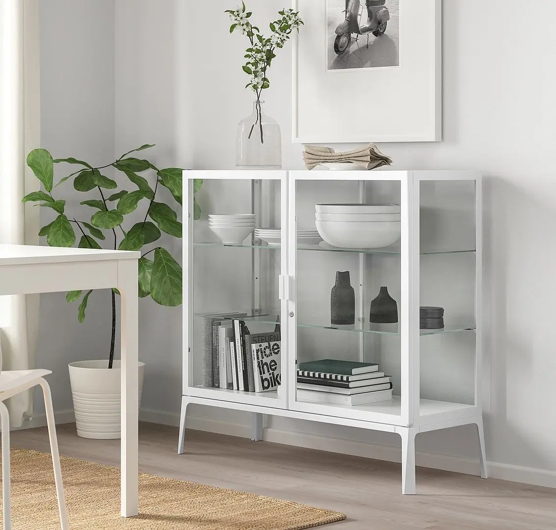 Vitrina Ikea Milsbo 101x100 (Alb)
