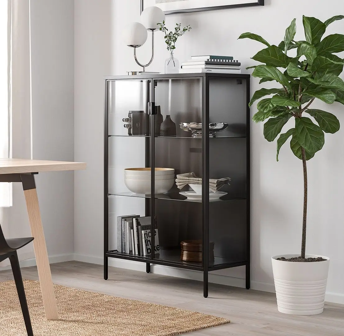 Vitrina Ikea Rudsta 80x37x120 (Antracit)