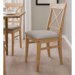 Scaun Ikea Ingolf/Nolhaga (Aspect antichizat/Gri-bej) Thumb