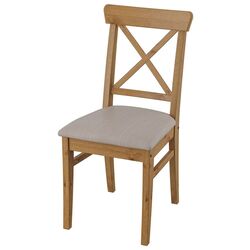 Scaun Ikea Ingolf/Nolhaga (Aspect antichizat/Gri-bej) Thumb
