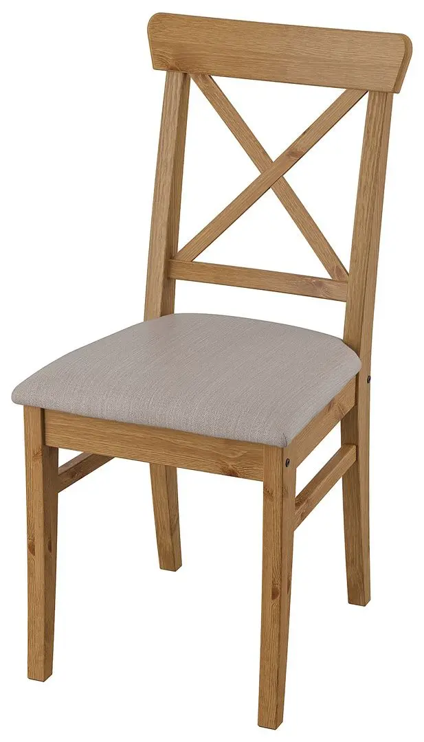 Scaun Ikea Ingolf/Nolhaga (Aspect antichizat/Gri-bej)