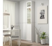 Penal-vitrina Ikea Billy/Oxberg extensie/panou/usi/sticla 40x30x237 (Alb)