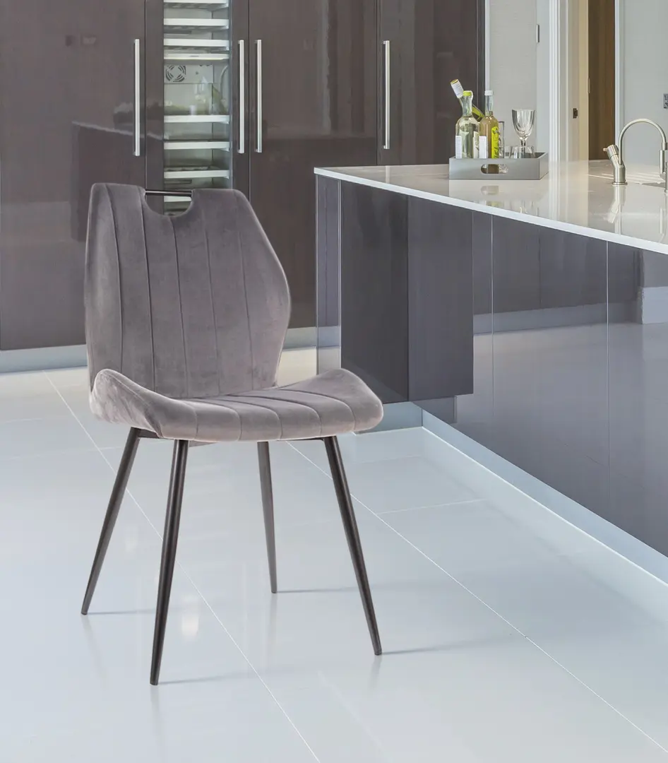 Scaun Signal Arco Velvet (Gray/Black)