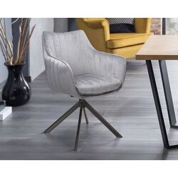 Scaun Signal Azalia Velvet (Gray/Black)