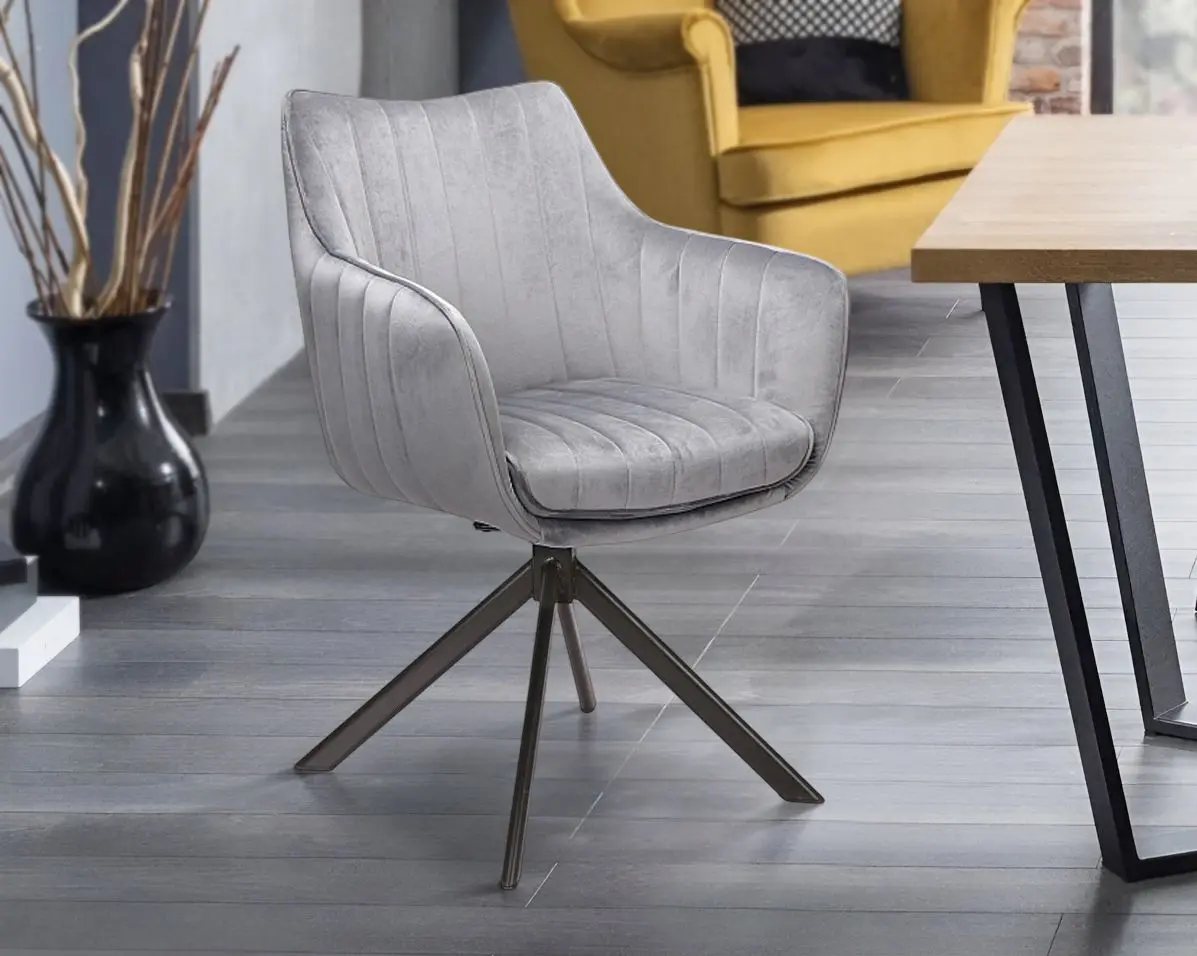 Стул Signal Azalia Velvet (Gray/Black)