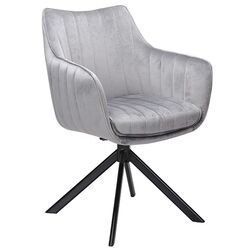 Стул Signal Azalia Velvet (Gray/Black) Thumb