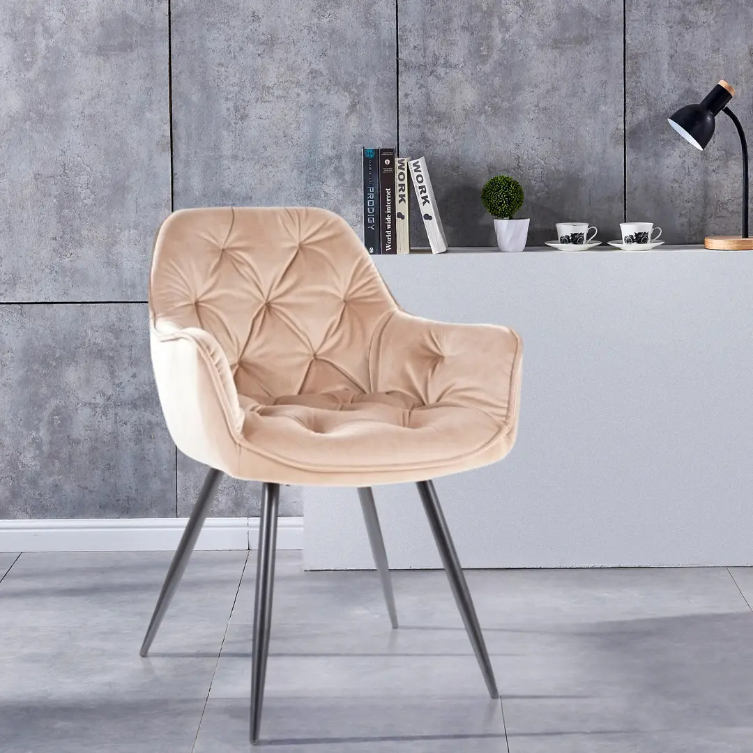 Стул Signal Cherry Velvet (Beige/Black)