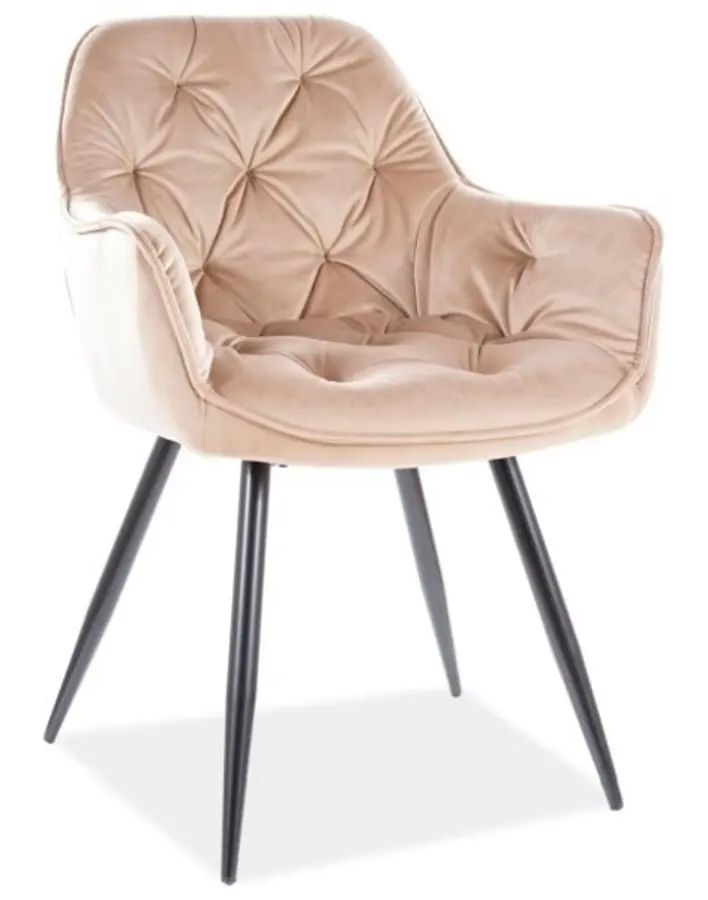 Стул Signal Cherry Velvet (Beige/Black)