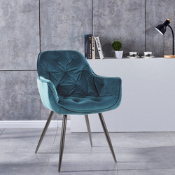 Scaun Signal Cherry Velvet (Turquoise/Black)