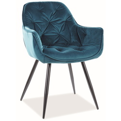 Стул Signal Cherry Velvet (Turquoise/Black) Thumb