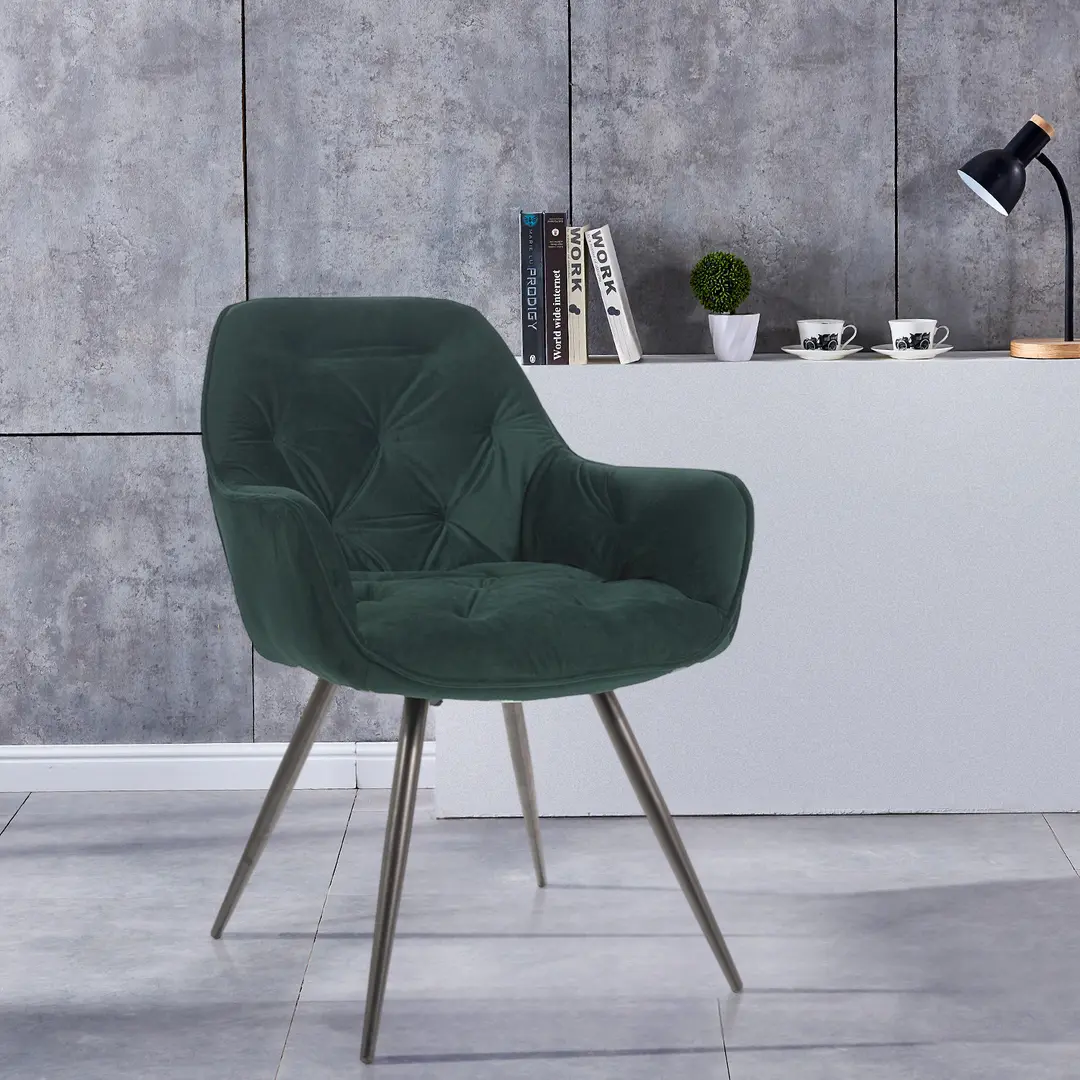 Scaun Signal Cherry Velvet (Green/Black)