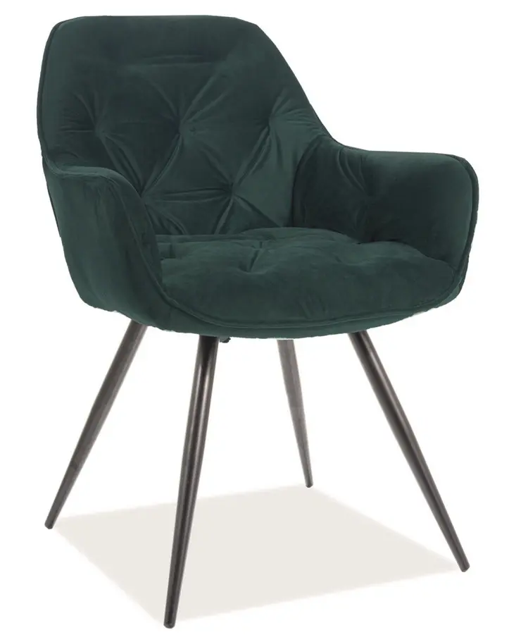 Scaun Signal Cherry Velvet (Green/Black)