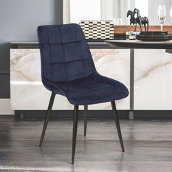 Стул Signal Chic Velvet (Navy Blue/Black)