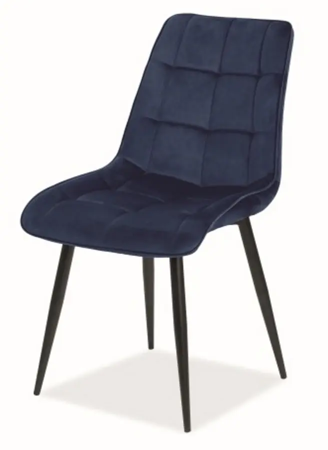 Scaun Signal Chic Velvet (Navy Blue/Black)