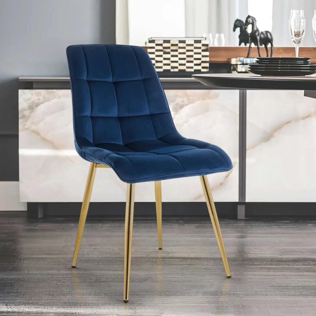 Scaun Signal Chic Velvet (Navy Blue/Gold)