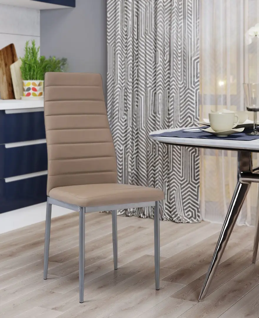 Стул Signal H261 Eco (Dark Beige/Bis Aluminium)