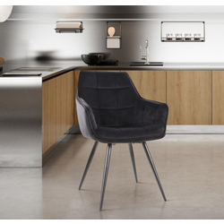 Scaun Signal Lilia Velvet (Black)