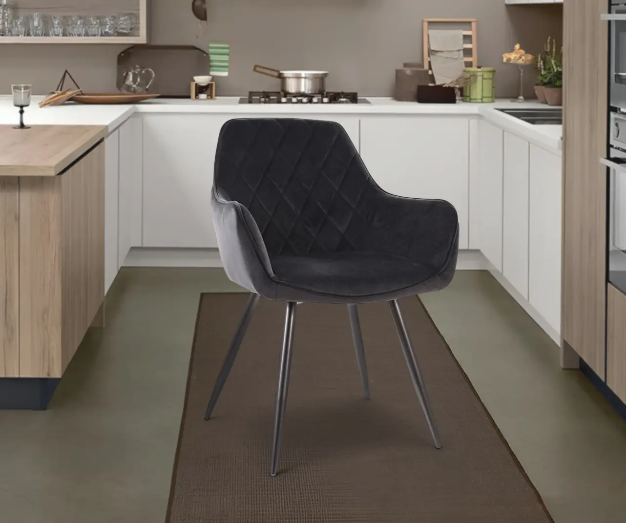 Scaun Signal Linea Velvet (Black)