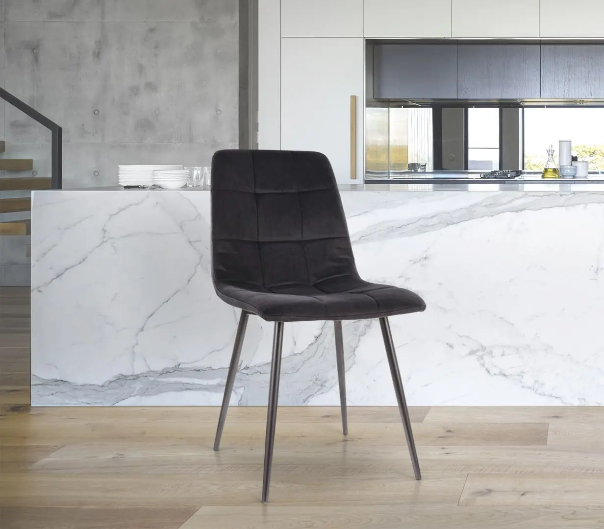 Scaun Signal Mila Velvet (Black)