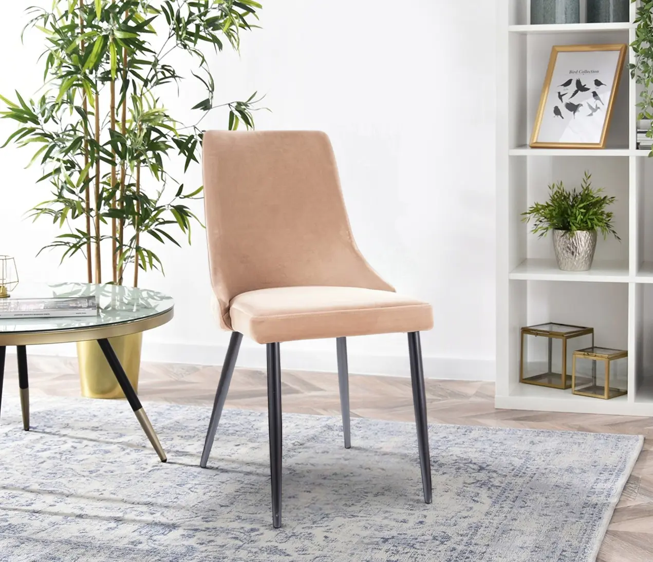 Стул Signal Piano B Velvet (Black/Beige)