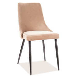 Стул Signal Piano B Velvet (Black/Beige) Thumb