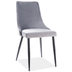 Стул Signal Piano B Velvet (Black/Gray) Thumb