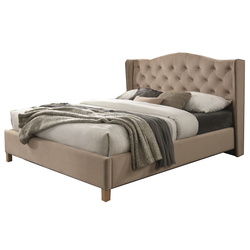 Кровать Signal Aspen Velvet 160x200 (Beige/Oak) Thumb