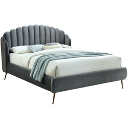 Pat Signal Calabria Velvet 160x200 (Gray/Gold) Thumb