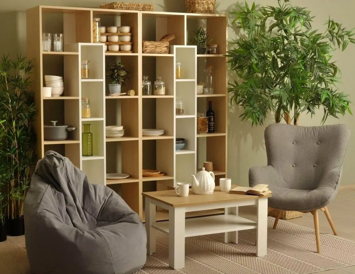 Журнальный столик Fabrik Home Blanca (Дуб Каменный/Ясень Белый)