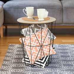 Masa pentru reviste Mobhaus Nancer Typ 3 (Black/Natural)