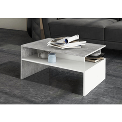 Masa pentru reviste Mobhaus Damoli (Concrete/White)