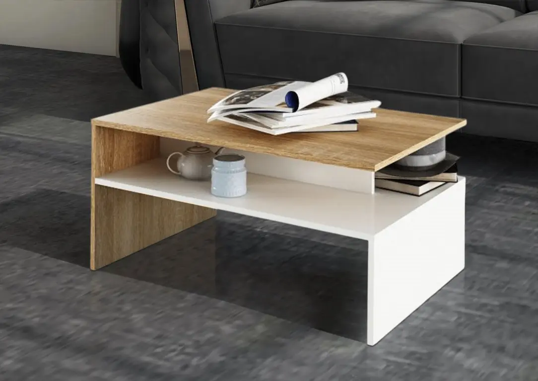 Masa pentru reviste Mobhaus Damoli (Sonoma Oak/White)