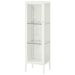 Dulap-Vitrina Ikea Baggebo metal/sticla 34x30x116 (Alb) Thumb