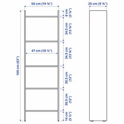 Living Ikea Baggebo 174x35x160 (Alb) Thumb