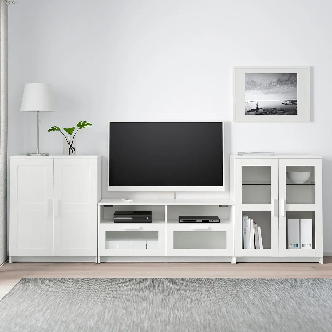 Тумба РТВ Ikea Brimnes 276x41x95 (Белый)