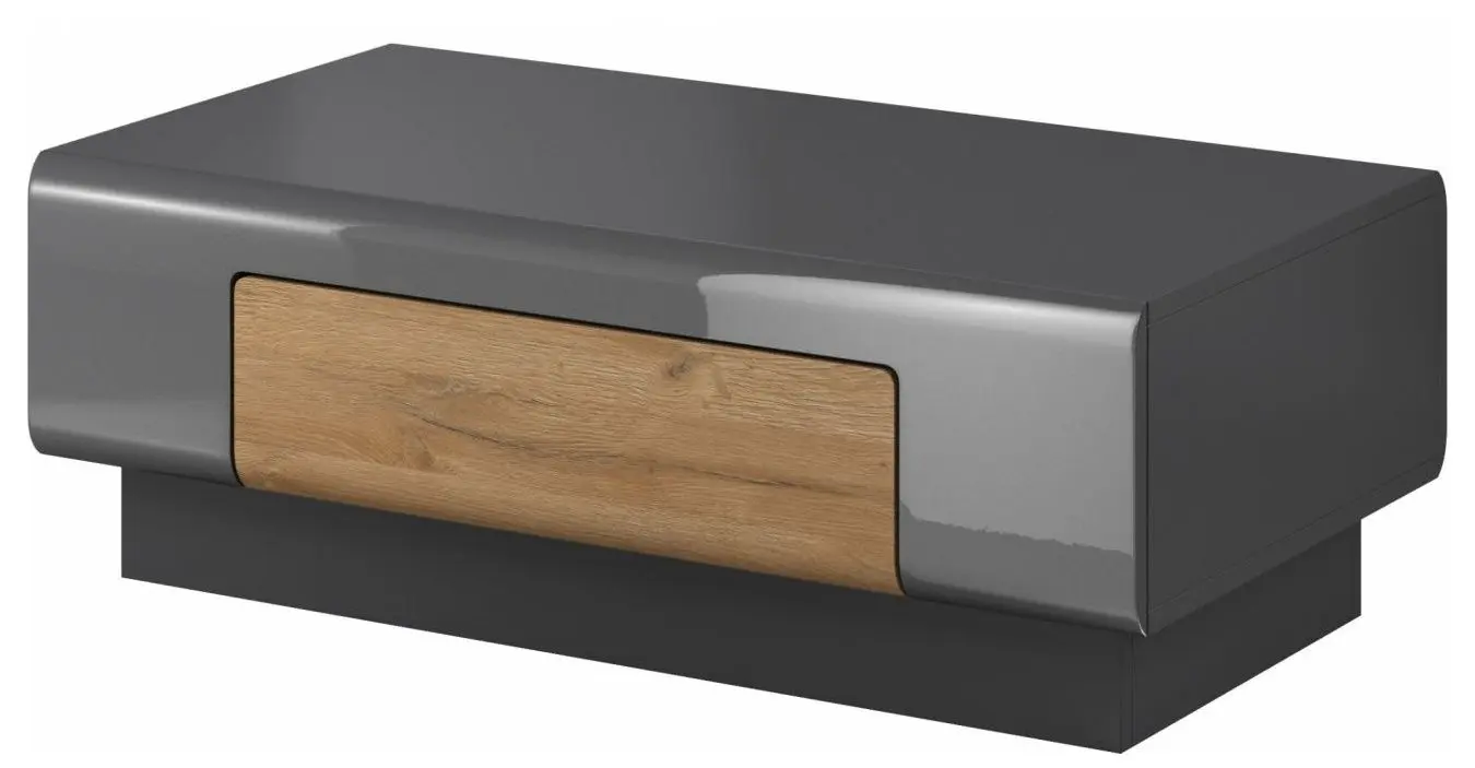 Masa pentru reviste Helvetia Toledo №99 1S (Anthracite Gloss/Grandson Oak)