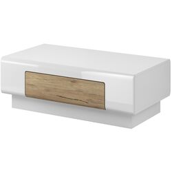 Masa pentru reviste Helvetia Toledo №99 1S (White Gloss/Sanremo Oak Light) Thumb