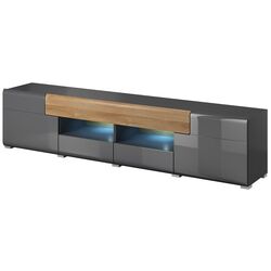 Тумба РТВ Helvetia Toledo №40 2D3S (Anthracite Gloss/Grandson Oak) Thumb