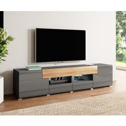 Tumba pentru TV Helvetia Toledo №40 2D3S (Anthracite Gloss/Grandson Oak)