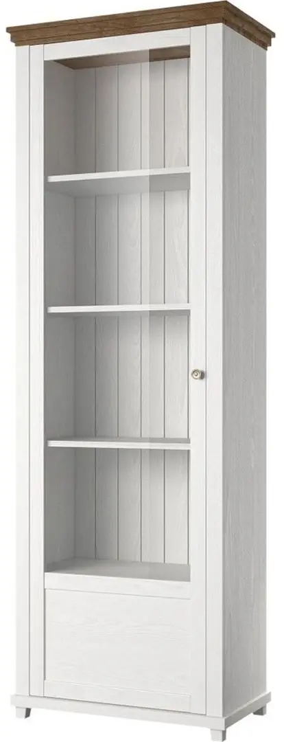 Vitrina Helvetia Evora №05 1D Left (Ash Abisko White/Lefkas Oak)