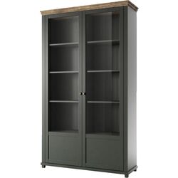 Витрина Helvetia Evora №13 2D (Green/Lefkas Oak) Thumb