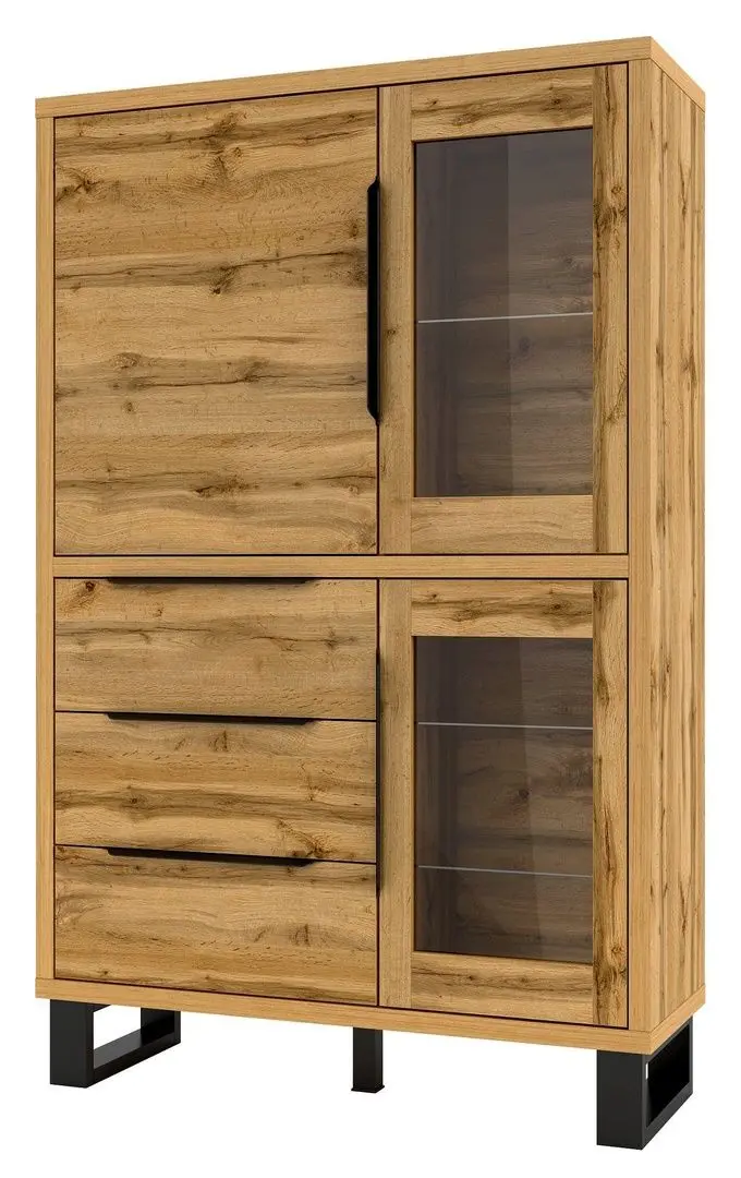 Vitrina Helvetia Halle №12 3D3S (Wotan Oak)