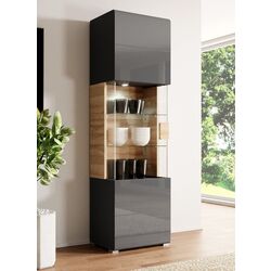 Витрина Helvetia Toledo №05 1D (Anthracite Gloss/Grandson Oak)