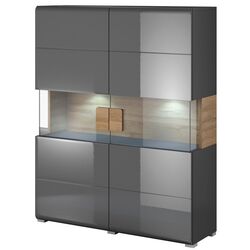 Витрина Helvetia Toledo №42 2D (Anthracite Gloss/Grandson Oak) Thumb