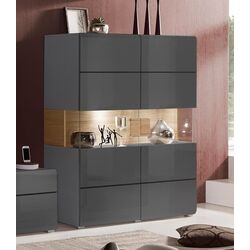 Витрина Helvetia Toledo №42 2D (Anthracite Gloss/Grandson Oak)