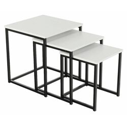 Set mese pentru reviste Mobhaus Kastler Typ 3 (White Mat/Black) Thumb