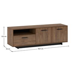 Тумба РТВ Tempo Kondela Delis P (Bolzano Oak/Black) Thumb