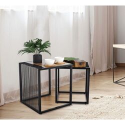 Set mese pentru reviste Mobhaus Rimbo (Oak/Black)