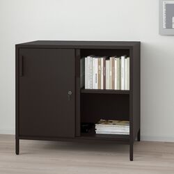 Dulap Ikea Trotten cu usi glisante 80x75 (Antracit)