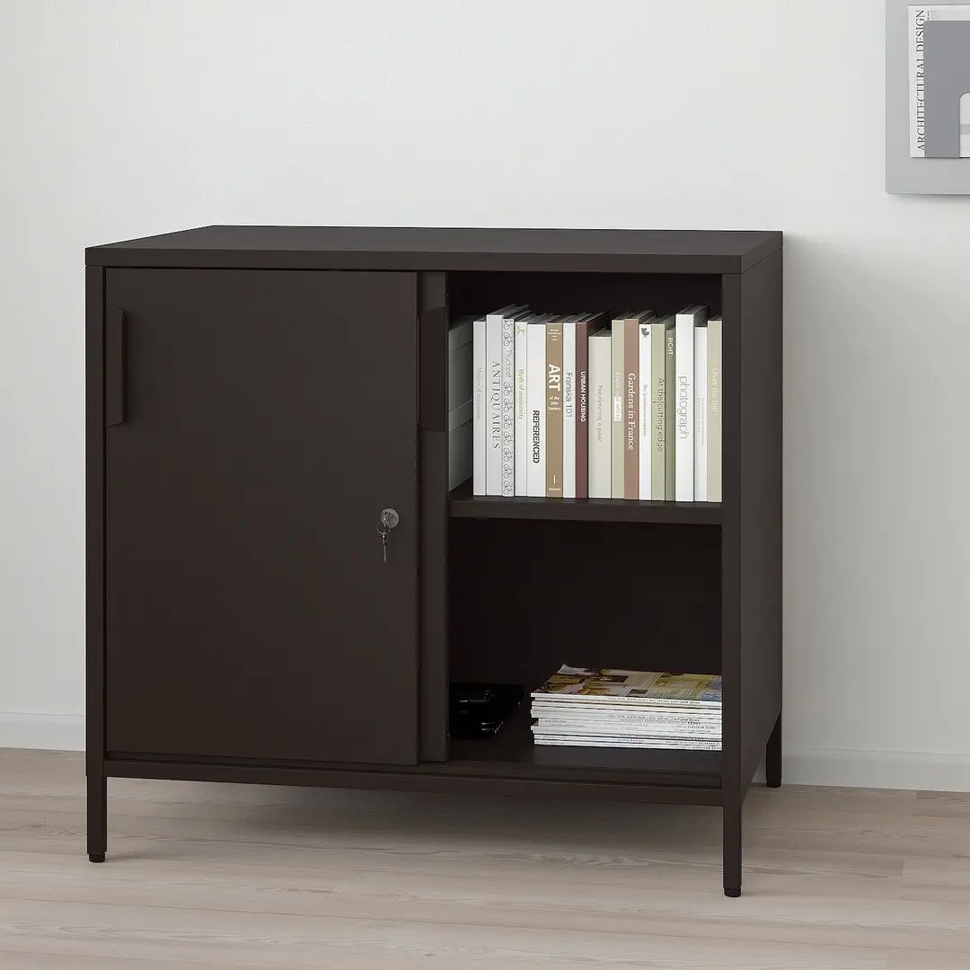 Dulap Ikea Trotten cu usi glisante 80x75 (Antracit)